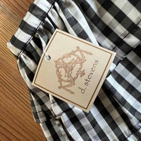 Lot of 6 NWT d. stevens Christmas Stockings Nutcracker Plaid Taffeta Ruffled Gin - Picture 5 of 8